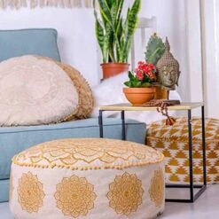 Mandala Life ART Blue Pouf Ottoman Cover -24x8 Inches - Moroccan Décor Pouffe Footstool For Kids Room Living Bedroom Bohemian Furniture 23 Mandala Life ART Blue Pouf Ottoman Cover -24x8 Inches - Moroccan Décor Pouffe Footstool For Kids Room Living Bedroom Bohemian Furniture -Best Furniture Store 51ub7f80hKL. AC