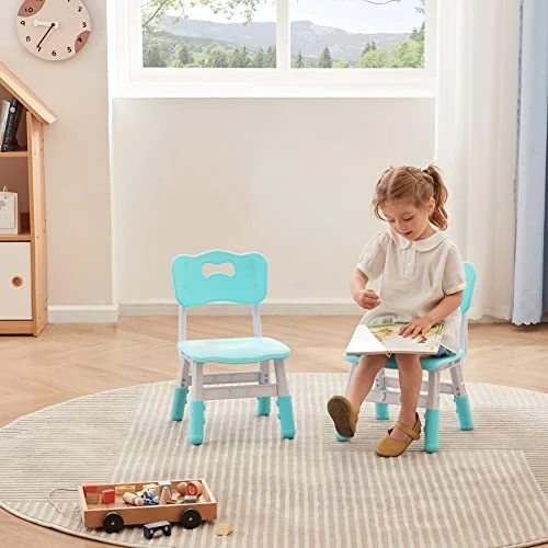 DOREROOM 3 Level Height Adjustable Kids Chair, Durable Chair For Kids Indoor Or Outdoor Use For Ages 2-6, Toddler Table Chair For Boys And Girls For Daycare, Classroom, Home, Mint Green 1 DOREROOM 3 Level Height Adjustable Kids Chair, Durable Chair For Kids Indoor Or Outdoor Use For Ages 2-6, Toddler Table Chair For Boys And Girls For Daycare, Classroom, Home, Mint Green