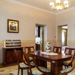 Finnhomy Wine Rack 27-Bottle 3-Tier Natural Bamboo Display Wine Storage Shelves Stackable Wine Bottle Holder -Best Furniture Store 51uztoU0uRL