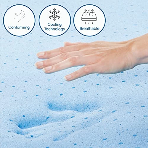 Ool Gel Ventilated Memory Foam 10-Inch Mattress | CertiPUR-US Certified | Bed-in-a-Box, Twin XL, White 5 Ool Gel Ventilated Memory Foam 10-Inch Mattress | CertiPUR-US Certified | Bed-in-a-Box, Twin XL, White - Image 5