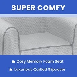 Delta Children IComfort Memory Foam Chair For Kids For Ages 18 Months And Up, Grey -Best Furniture Store 51vCRjyqGuS