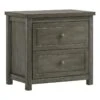 Picket House Furnishings Wyatt Trey 2-Drawer Wood Nightstand In Gray