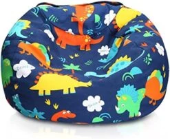 Hadieru Stuffed Animal Storage Bean Bag Chairs For Kids, Stuffable Canvas Bean Bag Cover Only Without Filler Kids Toy Storage Organizer(Dinosaur) 10 Hadieru Stuffed Animal Storage Bean Bag Chairs For Kids, Stuffable Canvas Bean Bag Cover Only Without Filler Kids Toy Storage Organizer(Dinosaur) -Best Furniture Store 51wSTql2usL. AC