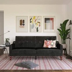 Novogratz 2373079N Beatrice Coil, Convertible Sofa Bed & Couch, Black Futon 11 Novogratz 2373079N Beatrice Coil, Convertible Sofa Bed & Couch, Black Futon -Best Furniture Store 51wif5MJUL. AC