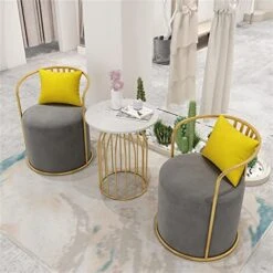 DBHCXD Nordic Reception Chairs, Clothing Stores, Leisure Small Sofas (Color : Black, Size : 1) -Best Furniture Store 51wm3srirNL