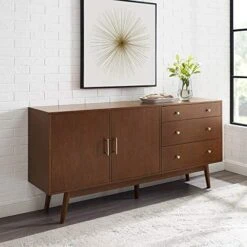 Walker Edison Mid-Century Modern Wood Kitchen Buffet Sideboard Entryway Serving Storage Cabinet Doors-Dining Room Console, 70 Inch, Acorn 9 Walker Edison Mid-Century Modern Wood Kitchen Buffet Sideboard Entryway Serving Storage Cabinet Doors-Dining Room Console, 70 Inch, Acorn -Best Furniture Store 51wmxZJ0ieL. AC