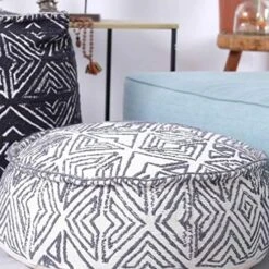 Mandala Life ART Bohemian Pouf Cube Cover- 20 Inches –Luxury, Artisan Room Decor Pouffe - Boho Chic Seating Area Ottoman -Best Furniture Store 51wpSMWaRqL. AC