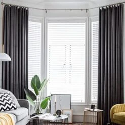 Grey Lined Velvet Panels Pleated Private Space Divider, Grey, 42 X 84 Inch X 1 Panel