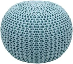 COTTON CRAFT - Hand Knitted Cable Style Dori Pouf - Ivory - Floor Ottoman - Cotton Braid Cord - Handmade & Hand Stitched - Truly One Of A Kind Seating - 20 Dia X 14 High 26 COTTON CRAFT - Hand Knitted Cable Style Dori Pouf - Ivory - Floor Ottoman - Cotton Braid Cord - Handmade & Hand Stitched - Truly One Of A Kind Seating - 20 Dia X 14 High -Best Furniture Store 51xKWu6X4nL. AC