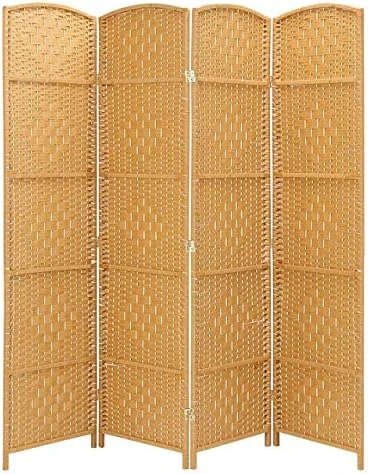 Room Divider 5.6Ft.Tall 16" Privacy Screen Room Dividers And Folding Privacy Screens, Partition & Wall Divider, Space Separate Screen Panel Freestanding Room Divider Wall-4 Panel, Dark Coffee 8 Room Divider 5.6Ft.Tall 16" Privacy Screen Room Dividers And Folding Privacy Screens, Partition & Wall Divider, Space Separate Screen Panel Freestanding Room Divider Wall-4 Panel, Dark Coffee - Image 8