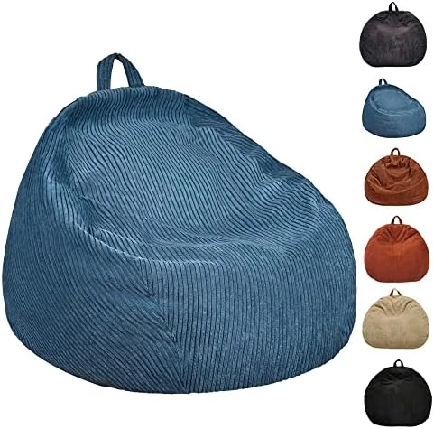 Bean Bag Chairs Cover (No Filler),Bean Bag Cover,Stuffed Animal Storage Bean Bag,Bean Bag For Kids,Adults,Teens,36 X 45 In Blue Bean Bag 15 Bean Bag Chairs Cover (No Filler),Bean Bag Cover,Stuffed Animal Storage Bean Bag,Bean Bag For Kids,Adults,Teens,36 X 45 In Blue Bean Bag - Image 15
