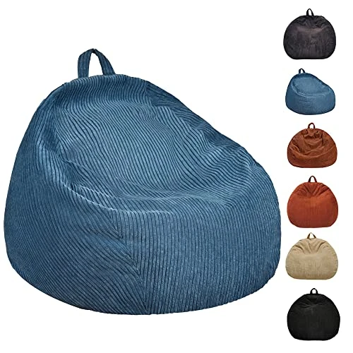 Bean Bag Chairs Cover (No Filler),Bean Bag Cover,Stuffed Animal Storage Bean Bag,Bean Bag For Kids,Adults,Teens,36 X 45 In Blue Bean Bag 1 Bean Bag Chairs Cover (No Filler),Bean Bag Cover,Stuffed Animal Storage Bean Bag,Bean Bag For Kids,Adults,Teens,36 X 45 In Blue Bean Bag