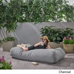 Christopher Knight Home 6 Foot Bean Bag, Charcoal -Best Furniture Store 51xXd5uNoZL