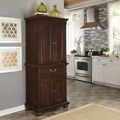 Colonial Classic Dark Cherry Pantry Cabinet By Home Styles -Best Furniture Store 51xv9zAudZL