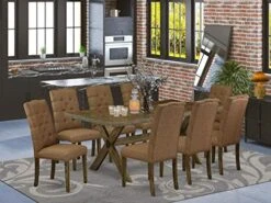 East West Furniture Dining Room Table Set, X777EL718-5 -Best Furniture Store 51xyGw7aZKL. AC