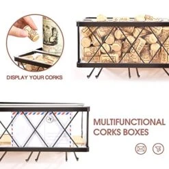 Kingrack Wall Mounted Wine Rack,Metal & Wooden Wine Shelf With Glass Holder & Cork Storage,Champagne Bottle Holder,Hanging Rustic Wine Holder, Floating Wine Shelf For Kitchen, Home, Living Room 5 Kingrack Wall Mounted Wine Rack,Metal & Wooden Wine Shelf With Glass Holder & Cork Storage,Champagne Bottle Holder,Hanging Rustic Wine Holder, Floating Wine Shelf For Kitchen, Home, Living Room -Best Furniture Store 51y6MORlcQL