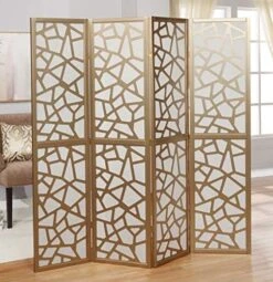 Giyano 4 Panel Screen Room Divider, White -Best Furniture Store 51yEncCDtL. AC