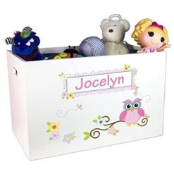 My Bambino Personalized Owl Toy Box