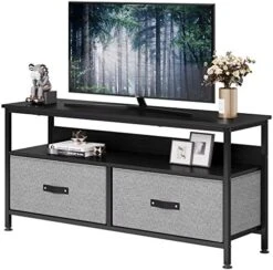 Amyove Dresser TV Stand, Entertainment Center With Storage, 55 Inch TV Stand For Bedroom Small TV Stand Dresser With Drawers And Shelves, TV & Media Console Table Furniture For Living Room, Grey -Best Furniture Store 51yLZCYuhaL. AC