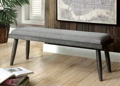 William's Home Furnishing Vilhelm I Seating Bench Gray