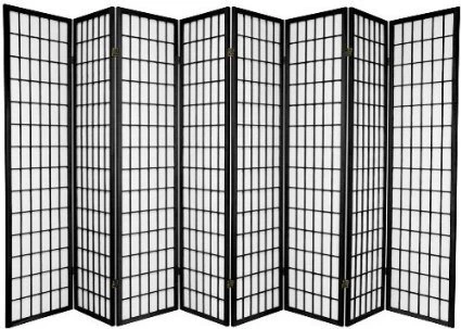 8 Panel Room Divider Screen Black 1 8 Panel Room Divider Screen Black