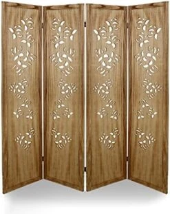 ECOMEX 4 Panel Room Divider, Room Dividers And Folding Privacy Screens, Folding Room Divider 4 Panel, Freestanding Room Dividers For Bedroom Home Office Studio, Brown -Best Furniture Store 51yaBOHfCKL. AC