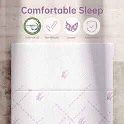 Folding Mattress Full Size, 4-Inch Foldable Mattress, Tri-Fold Gel Memory Foam Mattress With Washable Cover, Portable Mattress For Traveling, Camping, Guest Bed 11 Folding Mattress Full Size, 4-Inch Foldable Mattress, Tri-Fold Gel Memory Foam Mattress With Washable Cover, Portable Mattress For Traveling, Camping, Guest Bed -Best Furniture Store 51ymYCMbryL