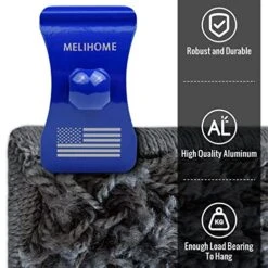 Aluminum Quilt Wall Hangers Quilt Hangers For Wall Hangings,Tapestry Hangers,Wall Hangers For Tapestry, Display Carpets, Rugs(Blue)