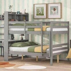 Cotoala Twin Wood Bed Frame With Nightstand, Headboard And Footboard, For Kids, Bedroom Furniture, Home, No Spring Box Required & Easy Assembly -Best Furniture Store 51zyuCDruIL. AC