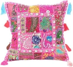 Eyes Of India - 22 X 12 Purple Patchwork Round Pouf Pouffe Ottoman Cover Floor Seating Bohemian Accent Boho Chic Indian Handmade 17 Eyes Of India - 22 X 12 Purple Patchwork Round Pouf Pouffe Ottoman Cover Floor Seating Bohemian Accent Boho Chic Indian Handmade -Best Furniture Store 611mVsrhz3L. AC