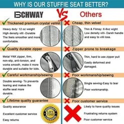 Stuffed Animal Storage Bean Bag Chair | 53" Extra Large Beanbag Cover For Kids And Adults, Plush Toys Holder And Organizer For Boys And Girls | Premium Velvet - Soft & Comfortable 13 Stuffed Animal Storage Bean Bag Chair | 53" Extra Large Beanbag Cover For Kids And Adults, Plush Toys Holder And Organizer For Boys And Girls | Premium Velvet - Soft & Comfortable -Best Furniture Store 612kGFhm7vL