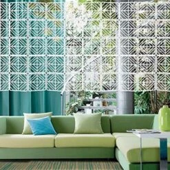 YIZUNNU 12Pcs/Set Room Hanging Screen Divider Panels Home Panel Screen DIY Home Decor 11.4inch White -Best Furniture Store 61640xoCfHL. AC
