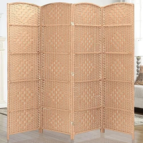 Room Divider 5.6Ft.Tall 16" Privacy Screen Room Dividers And Folding Privacy Screens, Partition & Wall Divider, Space Separate Screen Panel Freestanding Room Divider Wall-4 Panel, Dark Coffee 10 Room Divider 5.6Ft.Tall 16" Privacy Screen Room Dividers And Folding Privacy Screens, Partition & Wall Divider, Space Separate Screen Panel Freestanding Room Divider Wall-4 Panel, Dark Coffee - Image 10