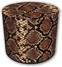 ZTOZZ Round Pouf Indoor - Printed Ottoman Foot Stool For Dining, Living Room Or Bedroom With Removable Cover - Platan Print -Best Furniture Store 61AzvHzqiS. AC