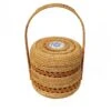 YSJX Kitchen&bedroom Storage Accessories 1 Pack Autumn Rattan Hand Woven Storage Basket Cosmetic Storage Box ( Size : B 20x20cm )