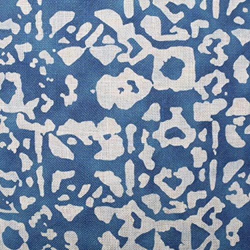 Christopher Knight Home Pouf, Blue + White 3 Christopher Knight Home Pouf, Blue + White - Image 3