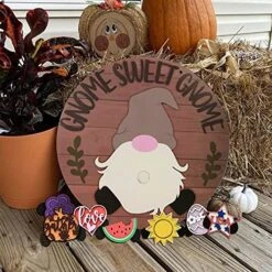 MatureGirl Gnome Door Decoration Door DIY Door Hanger Hanger Interchangeable Door Welcome Decoration & Hangs Garden Gnomes Small (Coffee, One Size) -Best Furniture Store 61PNPqPf1dS
