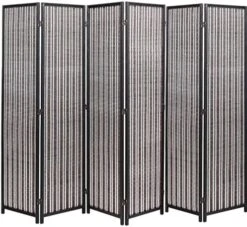 Legacy Decor 3 Panel Natural Color Wood And Bamboo Weave Room Divider -Best Furniture Store 61QuJXMBHyL. AC