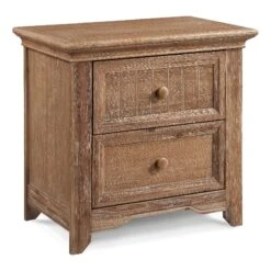 Suite Bebe Winchester Traditional Wood Nightstand In Biscotti