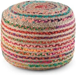 SIMPLIHOME Margo Round Pouf, Footstool, Upholstered In Multi Color Hand Braided Jute, For The Living Room, Bedroom And Kids Room, Boho, , 26 SIMPLIHOME Margo Round Pouf, Footstool, Upholstered In Multi Color Hand Braided Jute, For The Living Room, Bedroom And Kids Room, Boho, , -Best Furniture Store 61drO4WIPfL. AC