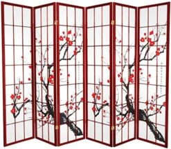 Al Furniture 6 Ft. Tall Flower Blossom Divider - Black - 6 Panels 17 Al Furniture 6 Ft. Tall Flower Blossom Divider - Black - 6 Panels -Best Furniture Store 61ess5TEbpL. AC