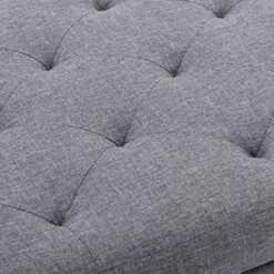 BELLEZE 24 Inch Modern Tufted Bedroom Storage Ottoman Bench, Linen Lift Top Upholstered Foam Padded Rectangular Footstool, Easy Assemble Furniture - Jay (Gray) 14 BELLEZE 24 Inch Modern Tufted Bedroom Storage Ottoman Bench, Linen Lift Top Upholstered Foam Padded Rectangular Footstool, Easy Assemble Furniture - Jay (Gray) -Best Furniture Store 61ilbFcyIrL