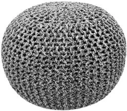 COTTON CRAFT - Hand Knitted Cable Style Dori Pouf - Ivory - Floor Ottoman - Cotton Braid Cord - Handmade & Hand Stitched - Truly One Of A Kind Seating - 20 Dia X 14 High 21 COTTON CRAFT - Hand Knitted Cable Style Dori Pouf - Ivory - Floor Ottoman - Cotton Braid Cord - Handmade & Hand Stitched - Truly One Of A Kind Seating - 20 Dia X 14 High -Best Furniture Store 61qIdiqJQ5L. AC