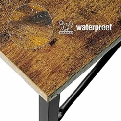 Small Desk For Small Spaces - Student Kids Study Writing Computer Table For Home Office Bedroom School Work PC Workstation,Rustic 30 31 Inch -Best Furniture Store 61yAG7I8iKL