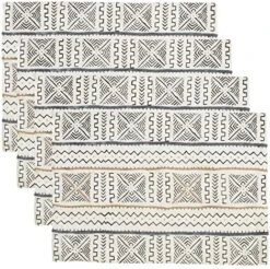 Occasion Gallery White African Mud Cloth Inspired Pouf, Floor Ottoman Seating, Footrest, Stuffed Comfy Chair, Floor Cushion Accent, 20" X 20" X 14" (1 Piece), 100% Cotton 6 Occasion Gallery White African Mud Cloth Inspired Pouf, Floor Ottoman Seating, Footrest, Stuffed Comfy Chair, Floor Cushion Accent, 20" X 20" X 14" (1 Piece), 100% Cotton -Best Furniture Store 61zqIJ09LL. AC