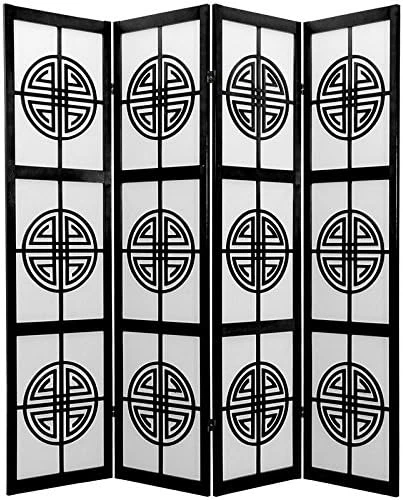 Oriental Furniture 6 Ft. Tall Long Life Shoji Screen - 3 Panel - Natural 6 Oriental Furniture 6 Ft. Tall Long Life Shoji Screen - 3 Panel - Natural - Image 6